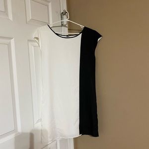 Express dress black and white